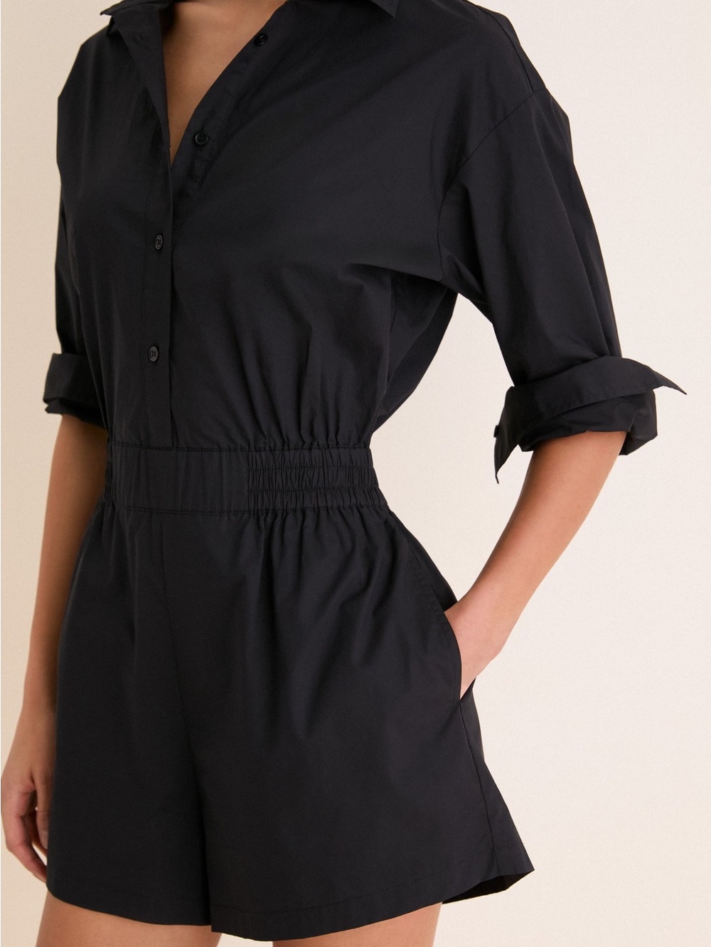Hyacinth House Black Hartwell Playsuit | NWT | Medium - Picture 9 of 10